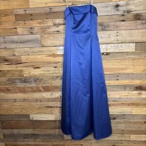 Roberta Dress Juniors NWT Size 13/14 Blue, Strapless, Prom, Wedding Orig. $95